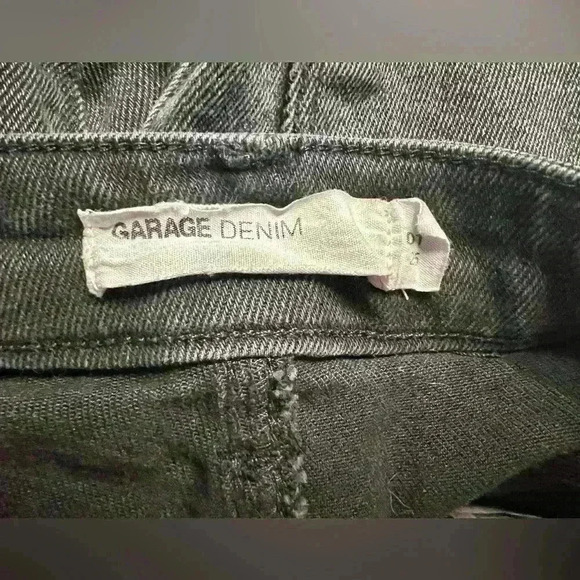 Garage Denim High Rise Flare Black Jeans - Picture 4 of 4